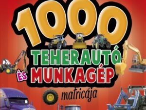 1000 teherautó és munkagép matricája (piros)